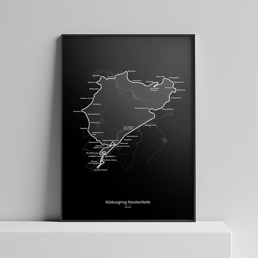 plakaty Plakat Tory wyścigowe - Nurburgring