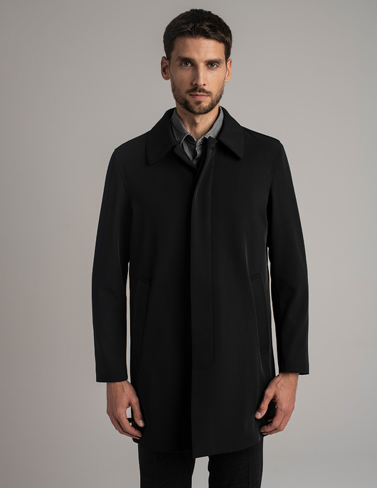 płaszcze i kurtki męskie Płaszcz męski credaro czarny