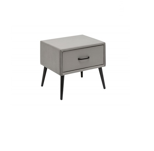 Szafka nocna Famous aksamit srebrnoszary 45cm Home Design