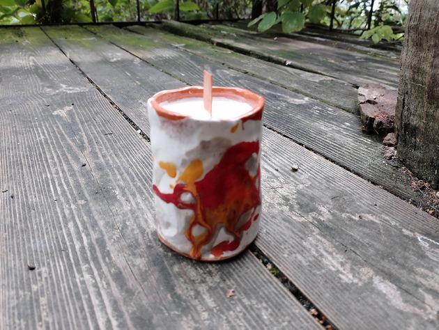 świeczniki i świece Świeczka w ceramice