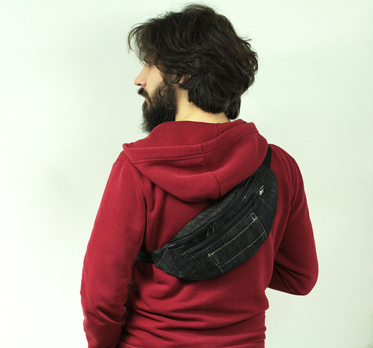 czarny jeans Maruna Upcycled