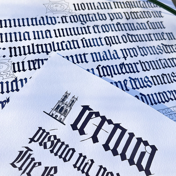 Poniedziałkowe spotkania z kaligrafią historyczną: Tekstura, Inkkolor