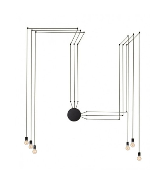 lampy wiszące Lampa Cable black 6