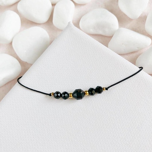 bransoletki z kamieni naturalnych Bransoletka Czarny Turmalin