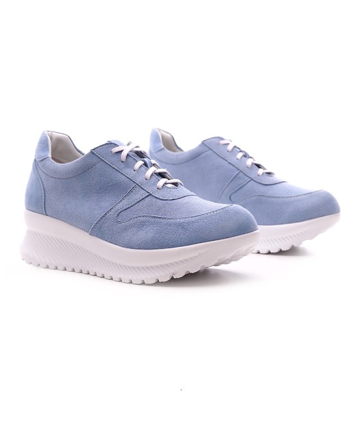 sneakersy damskie Sneakersy skórzane (6752)