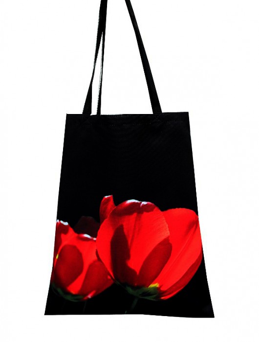 Czerwone tulipany - eko torba + gratis:) AT design