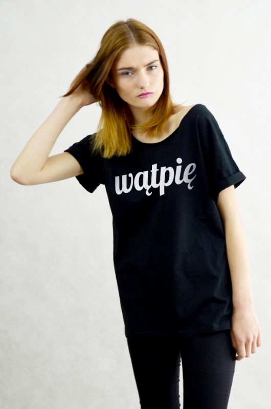 WĄTPIĘ - Koszulka Oversize czarna GAU great as You