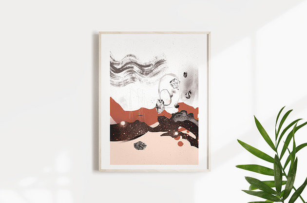 grafiki i ilustracje Autorska grafika Forms IV, STYL SKANDYNAWSKI
