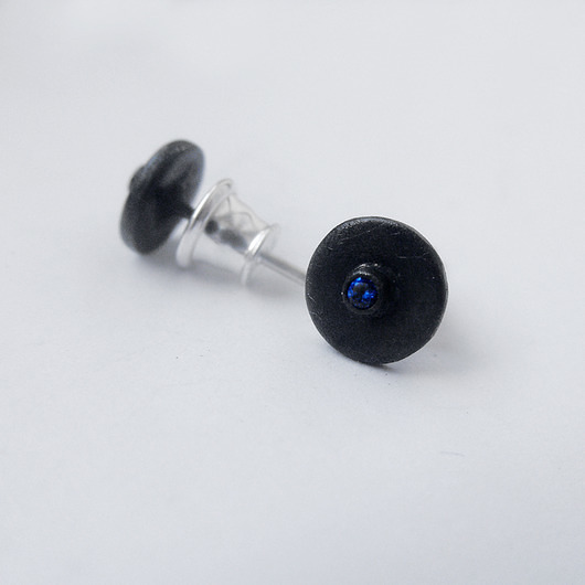 kolczyki z kamieniami Kolczyki OKRĄG