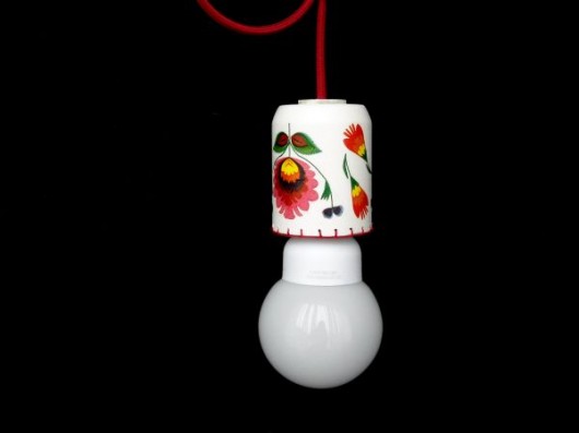 Lampa Folk Ogień seria WoodLove StyLova