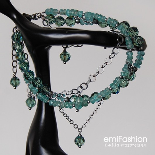 Mięta - Apatyt i kryształy MAREMI Jewelry