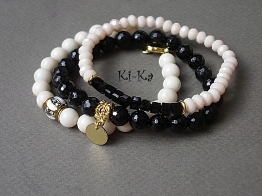 Ecru and black - set KiKa pracownia