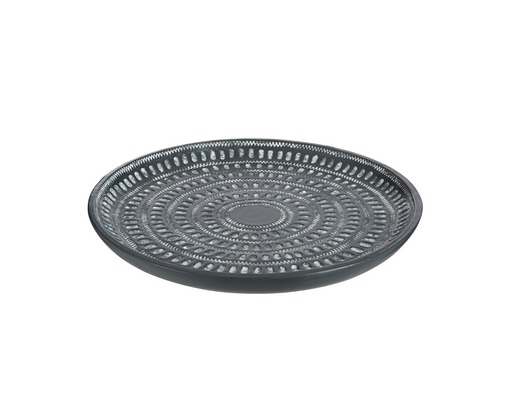 Taca, patera Etnic, czarna, boho, ceramika, 42cm Home Design