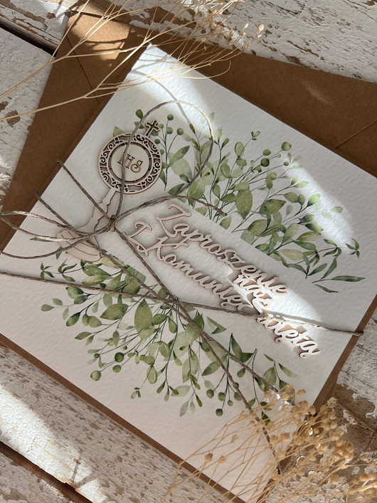 zaproszenia na komunię Najpiękniejsze zaproszenia handmade komunijne, na komunię dla chłopca, dziewc
