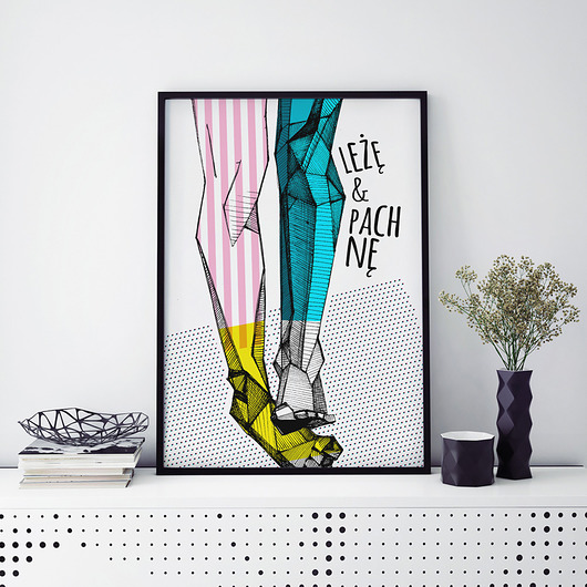Plakat Leżę & pachnę | 50x70 Farsz