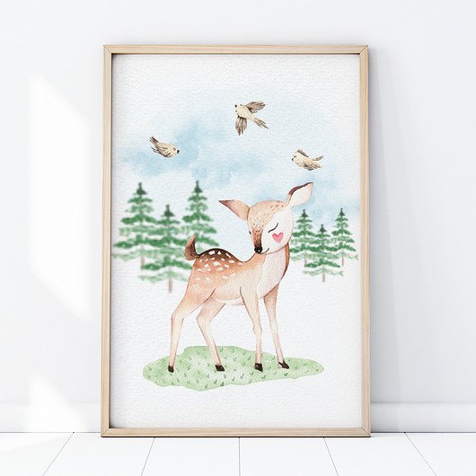 PLAKAT MAŁY JELONEK P109 Yoko Design