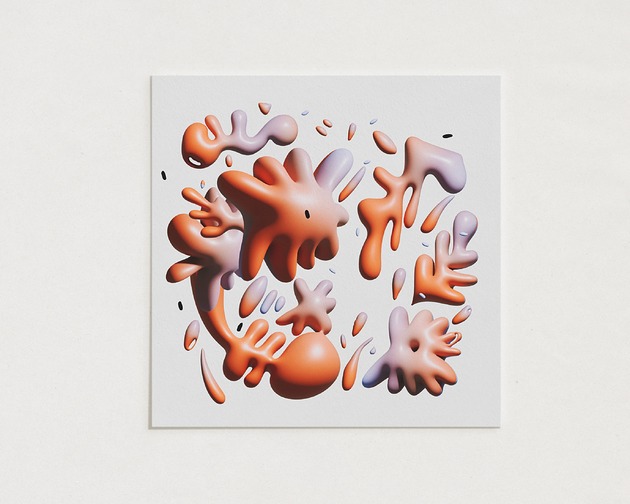 plakaty 3D Fflowers/ 03 / Oryginalna grafika / poster print