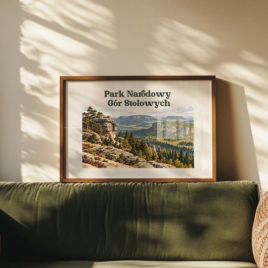 plakaty Plakat Park Narodowy Gór Stołowych - Druk Pigmentowy