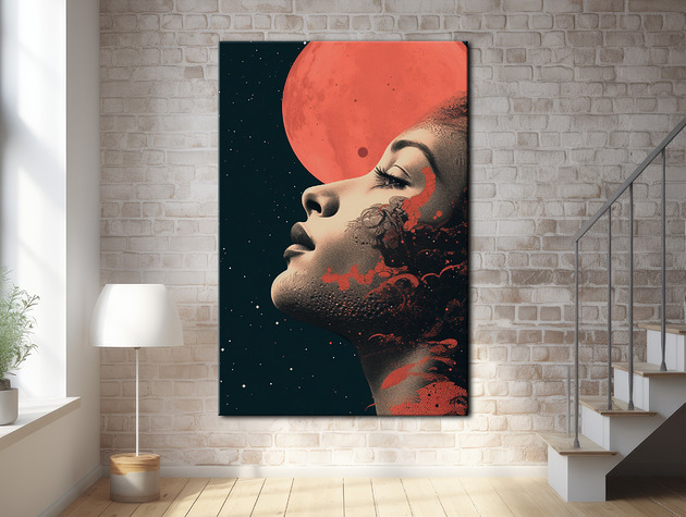 plakaty Pył księżycowy - Plakat - Druk - Kolaż, Abstrakcja, Surrealizm, Loft #19