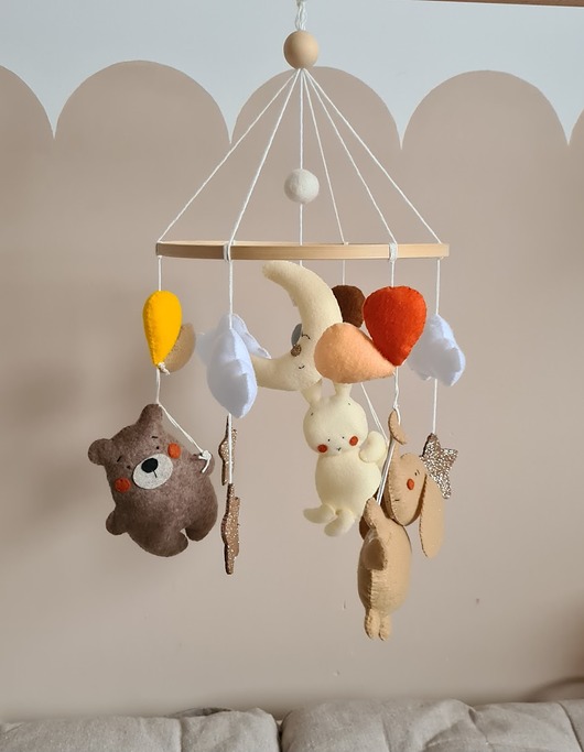 karuzele i girlandy do łóżeczka Karuzela balonowa podróż