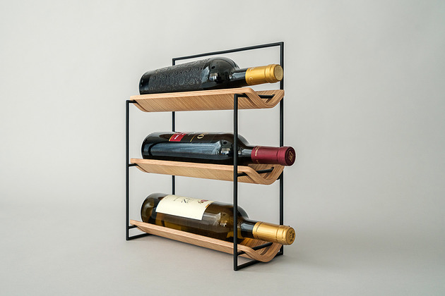 regały i półki VINKE - półki na wino: dąb / wine racks: oak