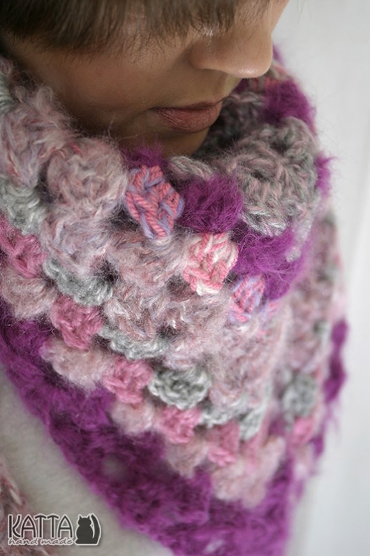 Pink Violet Grey Katta