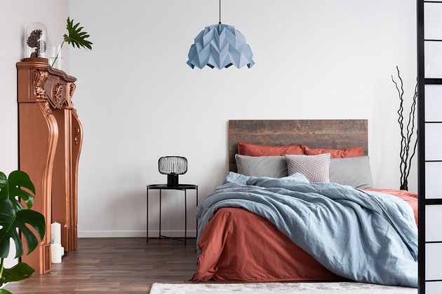 lampy wiszące Lampa wisząca origami ICEBERG  M niebieska