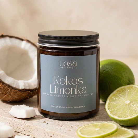 świece zapachowe Świeca Sojowa Kokos Limonka