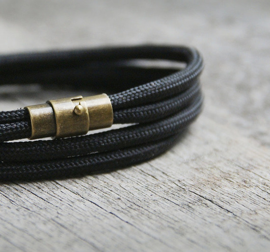 męska bransoletka : hello sailor : PURE BLACK S kaktusia