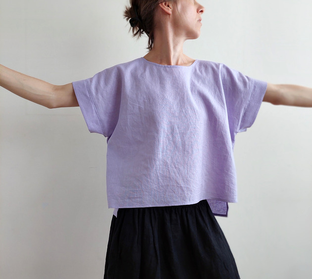 bluzki - inne Lniana koszulka oversize LULU