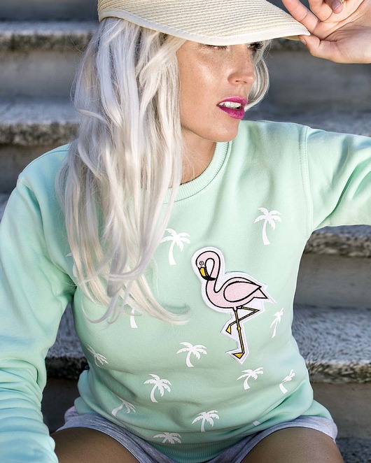 Bluza Palms and Flamingo ŁAP NAS