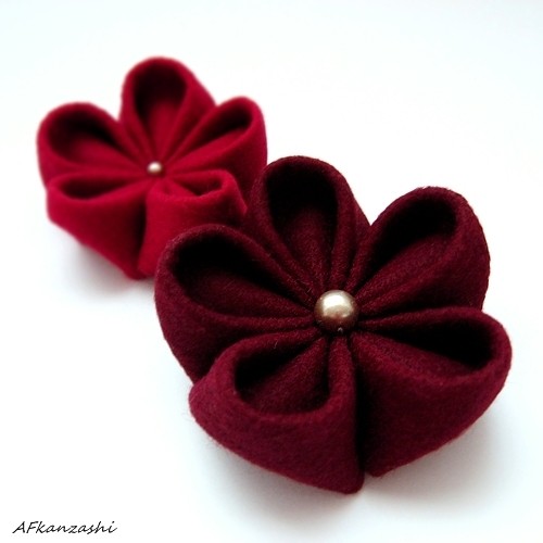 Double- Winne Czerwienie AFkanzashi