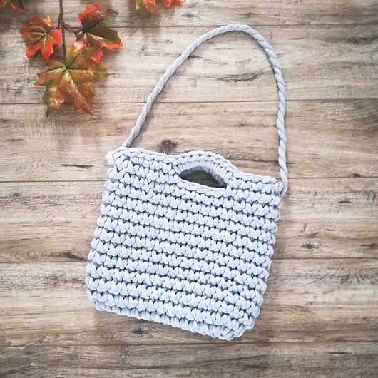 Torebka szydełkowa BASIC BAG sznurkowa La Torebka