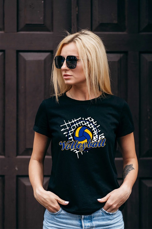 Koszulka damska organiczna VOLLEYBALL ART ORGANIC