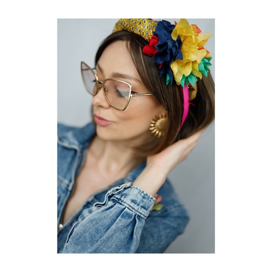 opaski do włosów Opaska z kwiatami