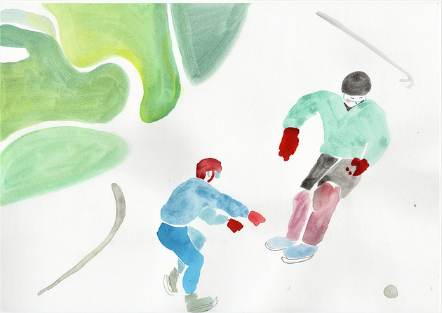 grafiki i ilustracje Hokej na lodzie - szkic