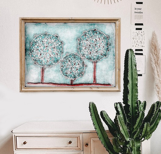 grafiki i ilustracje Drzewa 50x70cm
