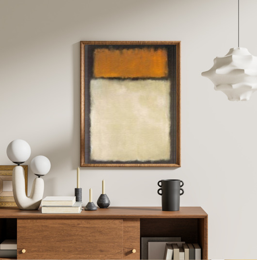 grafiki i ilustracje PLAKAT abstrakcyjny Rothko kolorowa abstrakcja brązowa