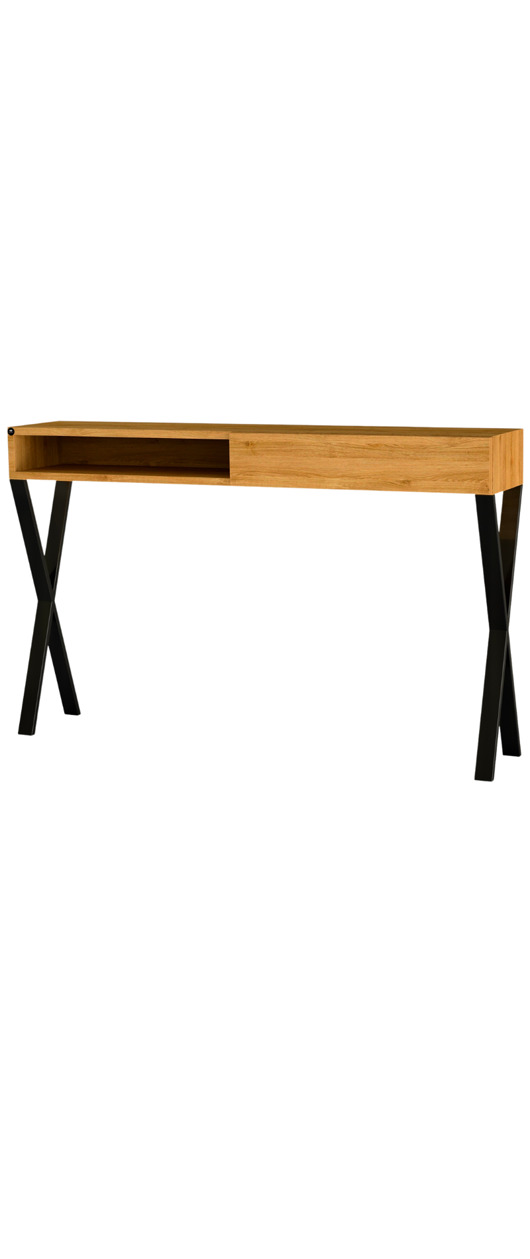 meble - inne Konsola Dębowa Loft Drewno Lite  100 cm  SKD-284