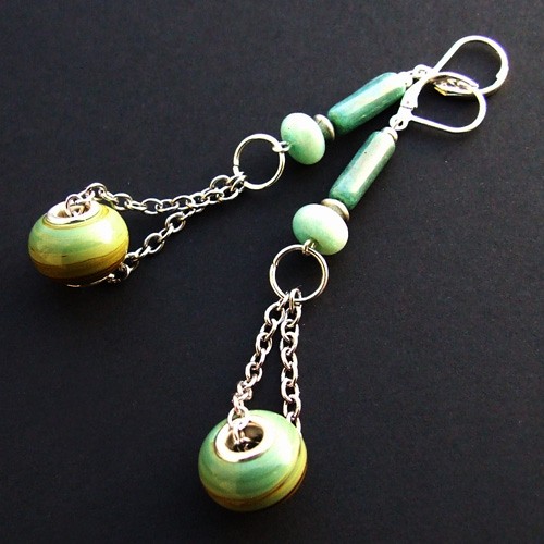 Ceramic Pandora - kolczyki Buy or Die