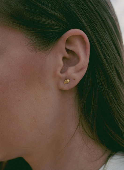 kolczyki srebrne Kolczyki srebrne  Muszla Mya