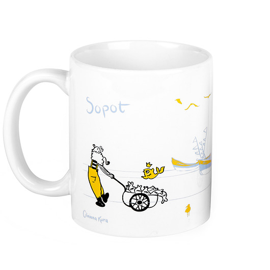 Kubek Sopot Kutry Gliniana Kura