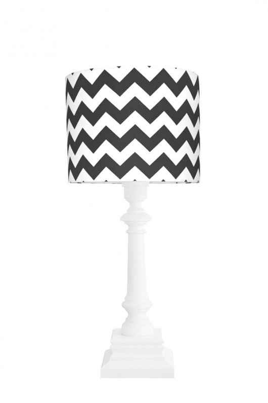 Lampa na stolik kwadratowa Chevron czarny youngDECO