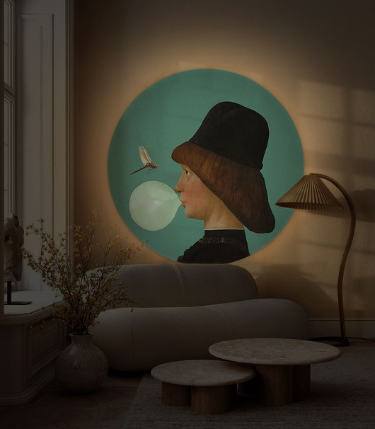 kinkiety Lampa Ścienna - Dots Lighting Boy and Dragonfly