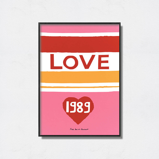 plakaty Yves Saint Laurent "Love Poster 1989"