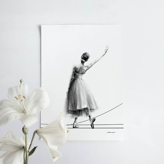 pełnia _ minimalistyczny plakat balet,taniec zew.gallery
