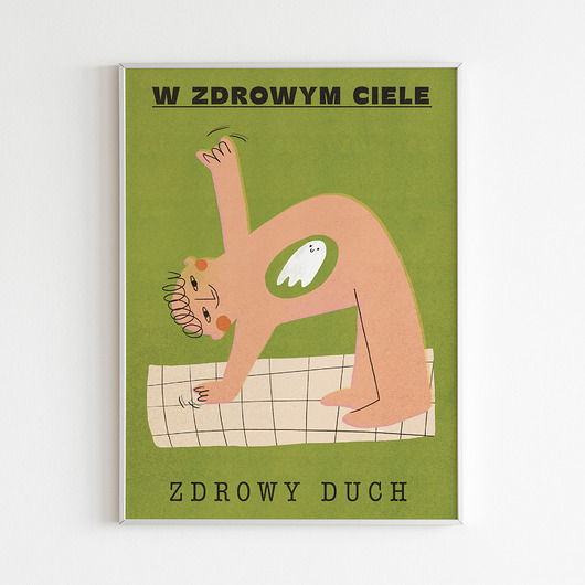plakaty Plakat W zdrowym ciele zdrowy duch