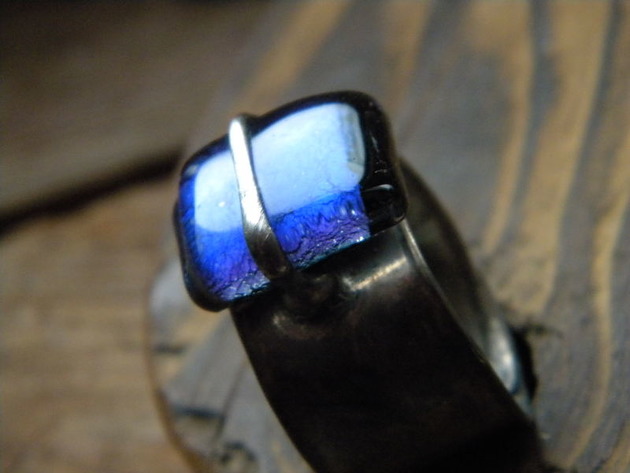 Roman Ancient Ring ;) szkło dichroiczne Beata Trotter