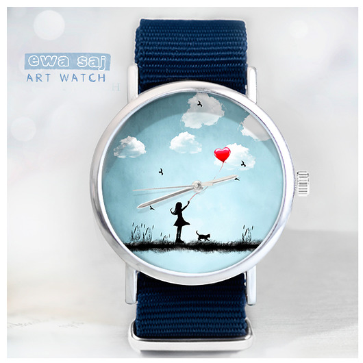 zegarki damskie Zegarek Star Girl Love Obłoki+box