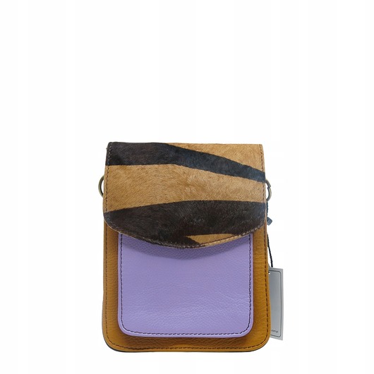 torby na ramię Torebka damska na telefon listonoszka skóra naturalna eko OLIVKA